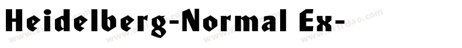 Heidelberg-Normal Ex字体转换